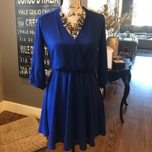 Lush Blue Chiffon Dress